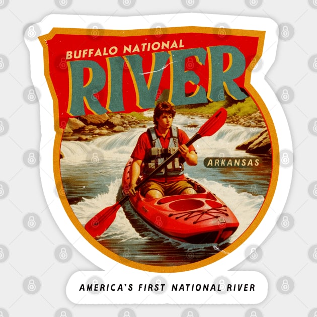 Buffalo National River Sticker by Alexander Luminova